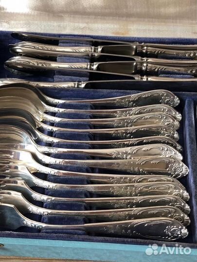 Набор столовых приборов мельхиор