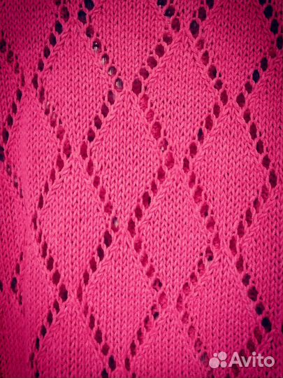 Свитер женский 52-54-56 ажурный, ручная вязка