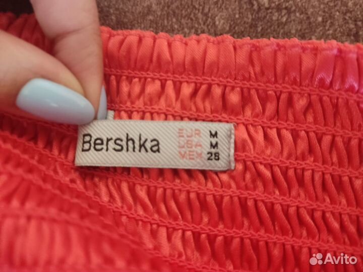 Красивое коралловое платье Bershka M (44-46)