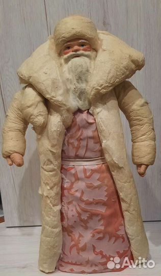 Дед мороз ватный пласмассовая снегурка СССР