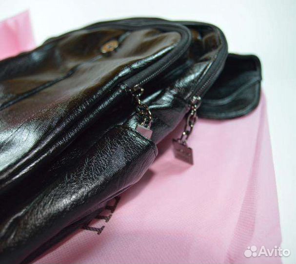 Рюкзак кожа черный для девушки школьный