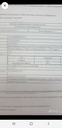 Участок 1 сот. (ИЖС)