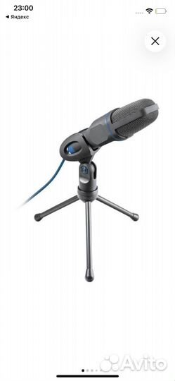 Стрим микрофон Trust mico USB 23790