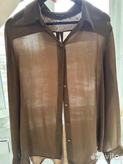 Шелковая блузка massimo dutti