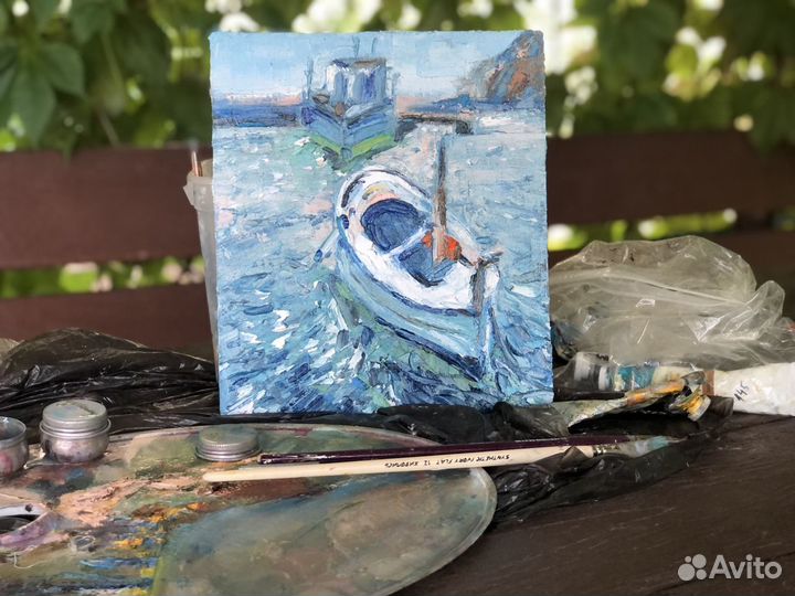 Картина маслом морской пейзаж