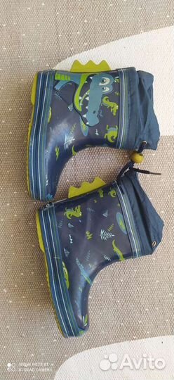 Детские резиновые сапоги утепленные