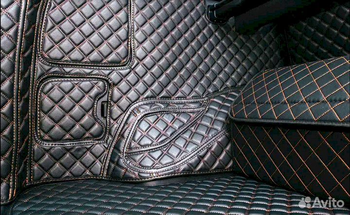 3D коврики из экокожи Alphard