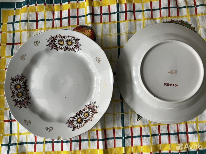 Тарелки СССР фарфор