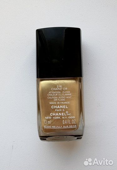 Chanel лак для ногтей 518 chaine or