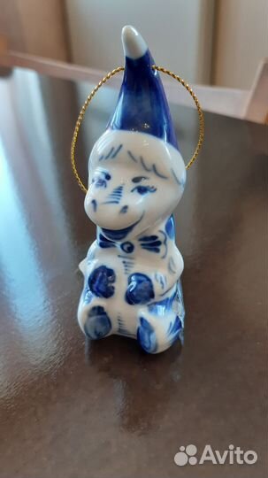 Продам ёлочную игрушку Дракон с росписью Гжель