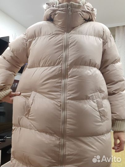 Пуховик зимний длинный женский