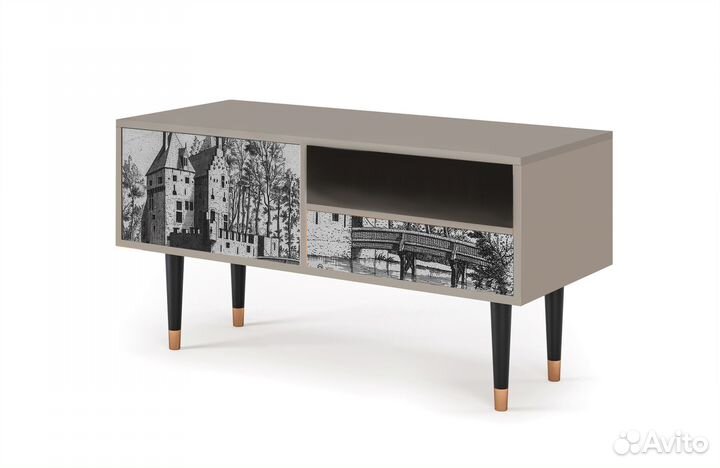 Тв-тумба T3 - Сатин - Castle with Lift Bridge