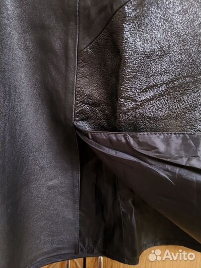 Кожаная юбка натуральная разм.52
