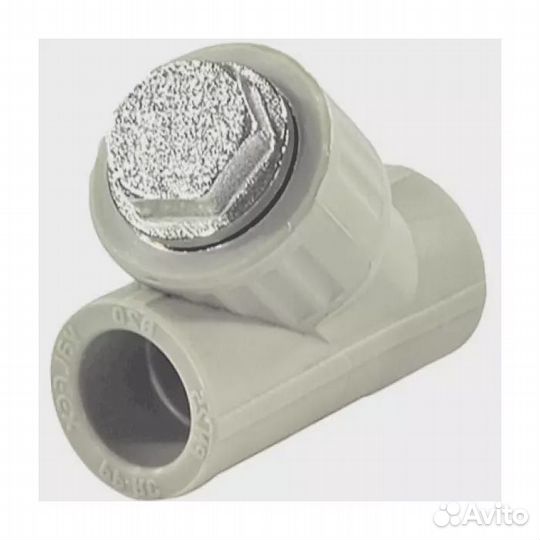 Фильтр PP-R сетчатый серый 20х45гр пайка valfex 1