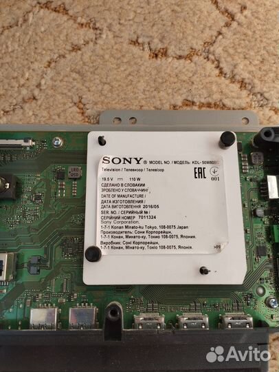 Sony kdl50w808c на запчасти