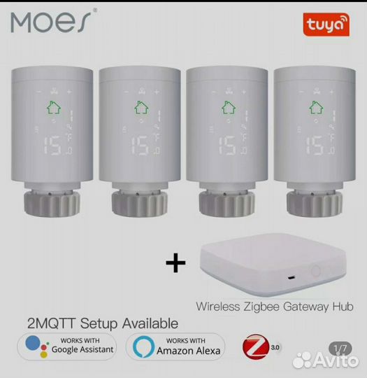 Термоголовка moes mqtt