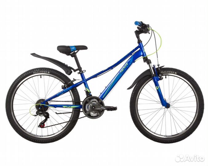 Подростковый велосипед Novatrack Valiant 24, синий