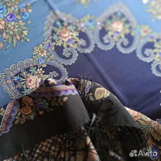 Павловопосадский платок шерсть