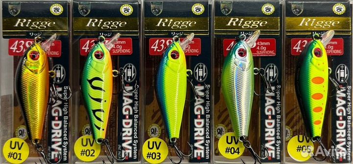 Воблеры Zipbaits Rigge 43SP