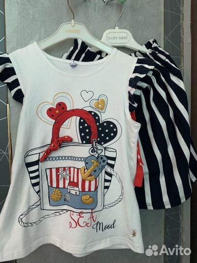 Пакет летних вещей для девочки 122-128