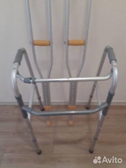 Ходунки для взрослых, костыли подмышечные (2 шт.)