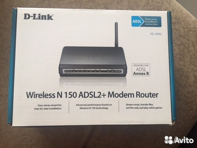 Модем (Роутер) adsl2 D-Link