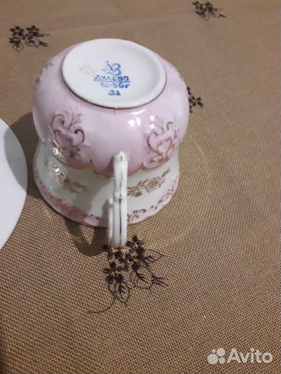 Чайная пара дулево розы кружевница