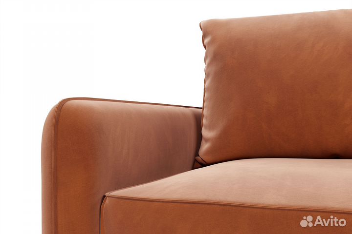 Диван угловой терракотовый Портленд