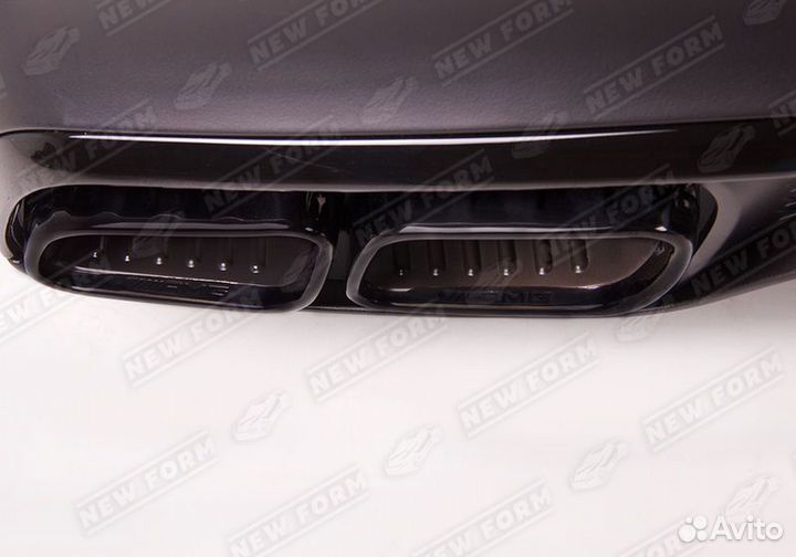 Диффузор насадки 63 черные Mercedes GLS 167