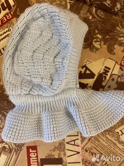 Шапка шлем для новорожденных