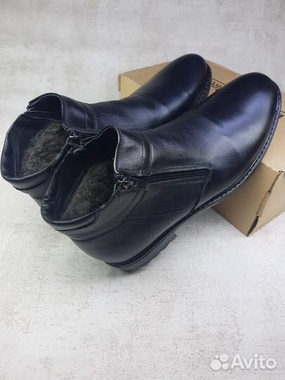 Ботинки зимние кожаные (Арт.58554)