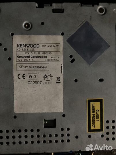 Магнитола kenwood