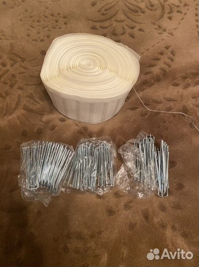 Тесьма и крючки для штор