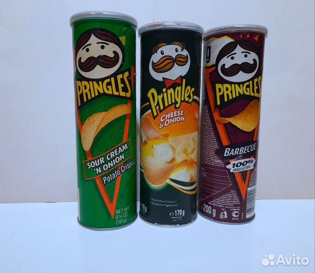 Баночки из-под чипсов 6 штук