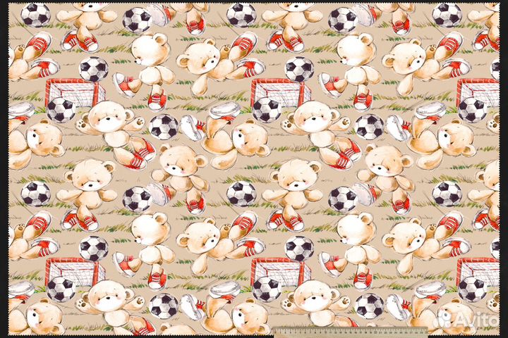 Ткань обивочная с детским принтом