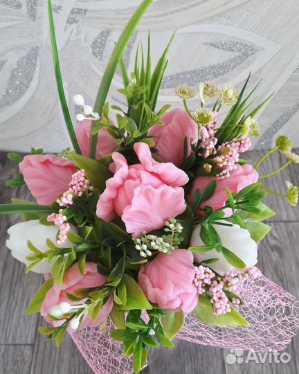 Букеты из мыла ручной работы