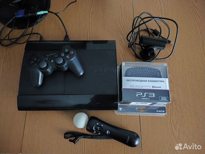 PS3 Super Slim + набор для PSMove