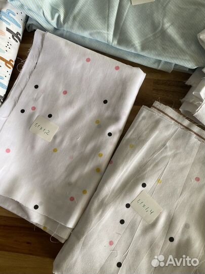 Ткань хлопок детский ламы кактусы совушки