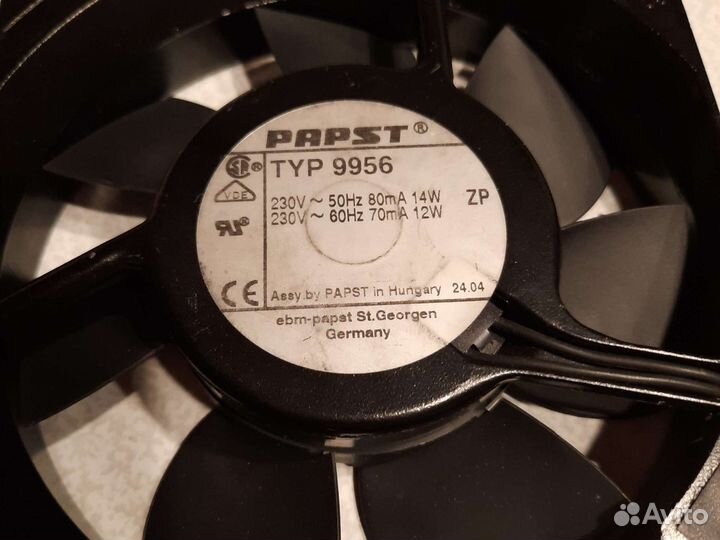 Осевой вентилятор ebmpapst 9956 Германия