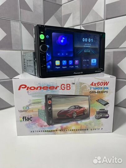 Магнитола Pioneer 1DIN с экраном Bluetooth