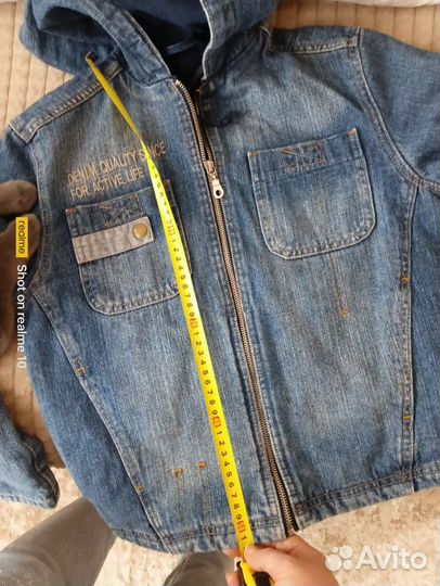 Джинсовая куртка для мальчика 140