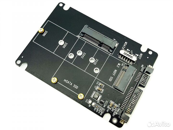 Адаптер переходник gsmin DP51 2 в 1 Mini PCI-E M.2
