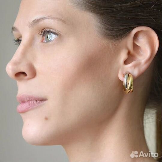 Серьги Cartier trinity