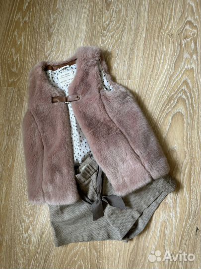 Жилетка и шорты zara