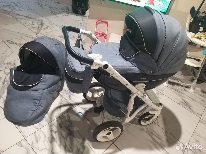 Коляска 2 в 1 Adamex Monte Carbon