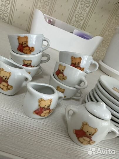 Чайный фарфоровый набор для кукол