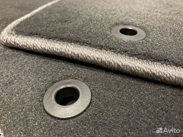 Ворсовые автоковрики Хендай Солярис. Велюровые