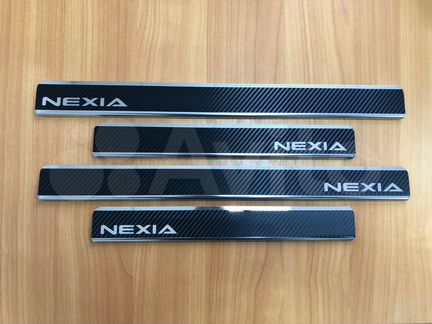 Накладки на пороги Daewoo Nexia N100 1996-; N150 2