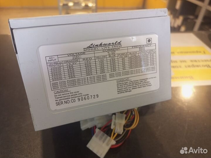 Atx 350w linkworld lw2-350w 24p/4p/1sata/4molex