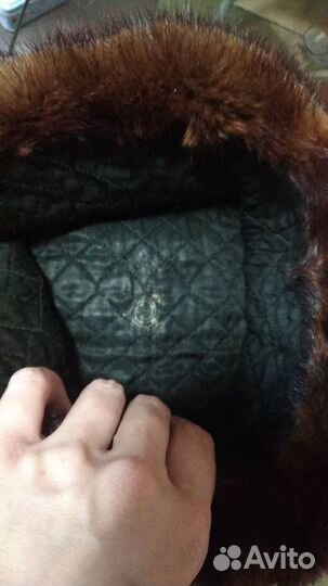 Шапка ушанка норковая коричневая